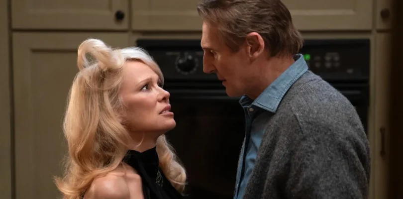 Pamela Anderson Says Liam Neeson Brought Her Comfort — On and Off Set — in The Naked Gun